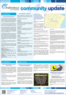 community update - Shellharbour City Council
