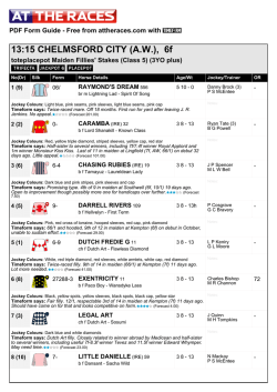 At The Races PDF FORM GUIDE