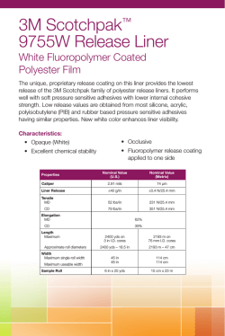 3M Scotchpak&trade; 9755W Release Liner