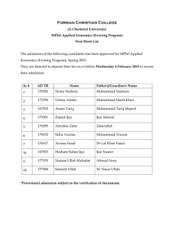 FCC - Forman Christian College