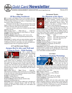February 2015 Newsletter