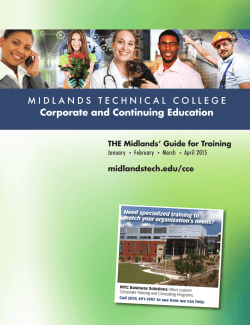 Guide for Training - Spring 2015.