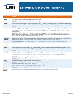 Member Discount Programs