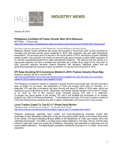 Industry News - January 30, 2015