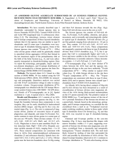 An Amoeboid Olivine Aggregate Surrounded by an Igneous Ferroan
