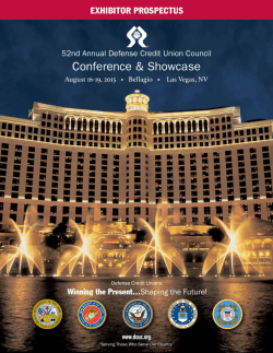 Exhibitor Prospectus - Defense Credit Union Council