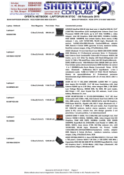 Ofertă Netbook-Laptopuri - Shortcut Computer Brasov