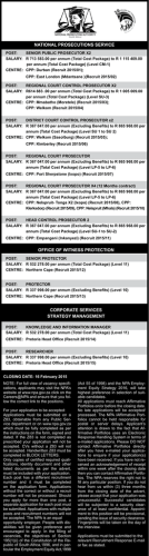 Recruitment ad 29 January 2015 SundayTimes