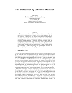Fast Stereovision by Coherence Detection