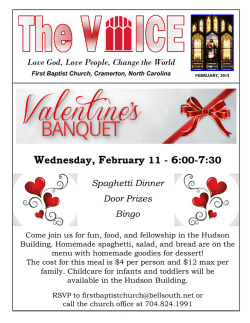 Feberuary, 2015 - firstbaptistcramerton.com