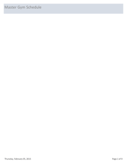 Master Gym Schedule - Ramsey Travel Basketball Association