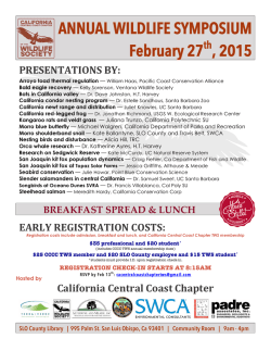 ANNUAL WILDLIFE SYMPOSIUM February 27 , 2015