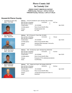 Sunday - Pierce County