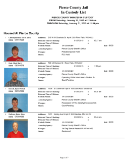 Saturday - Pierce County