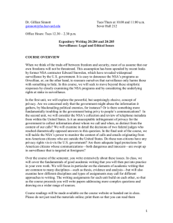 1 Dr. Gillian Sinnott Tues/Thurs at 10.00 and 11:00 a.m. gsinnott