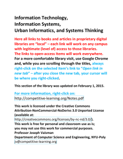 Information Technology, Information Systems, Cloud Computing