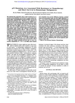 p53 Mutations Are Associated With Resistance to