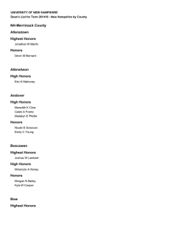 Cadenza Document - University of New Hampshire