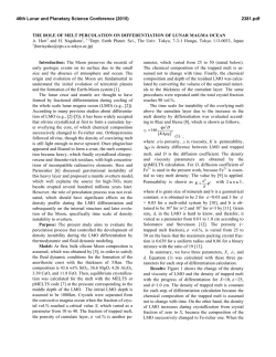 The Role of Melt Percolation on Differentiation of Lunar Magma Ocean
