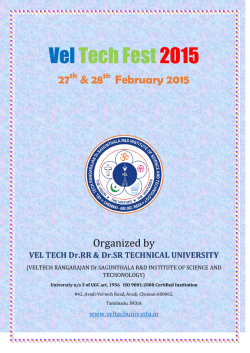 Rules - Vel Tech Fest