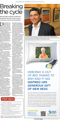 Read PDF Article - Markham Stouffville Hospital Foundation