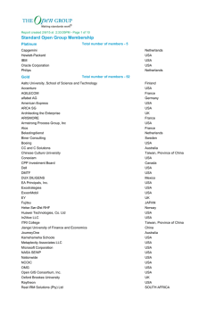 The Open Group Membership Page