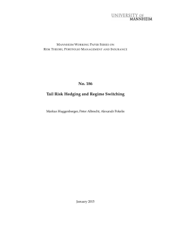 Tail Risk Hedging and Regime Switching