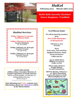 Newsletter - Temple Shalom