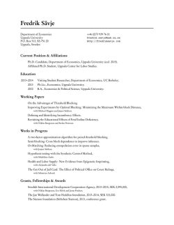 PDF version - Fredrik S&auml;vje