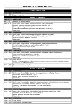 conference programme