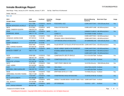 Jail bookings, 1/31 - San Angelo Standard