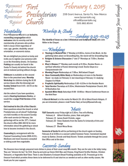 02-01-15 bulletin.indd - First Presbyterian Church &ndash; 208 Grant