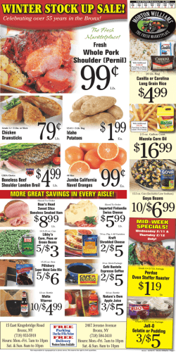 Bronx Stores - Morton Williams Supermarkets!