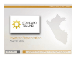 Forward Looking Statements