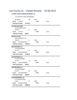 Lee County AL - Unpaid Records