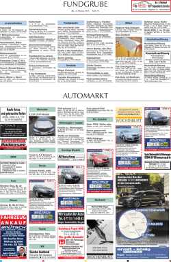 Automarkt - aktuelle Ausgabe