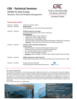 the program - Il Punto Real Estate Advisor