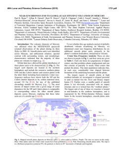Near-Synchronous End to Global-Scale Effusive - USRA