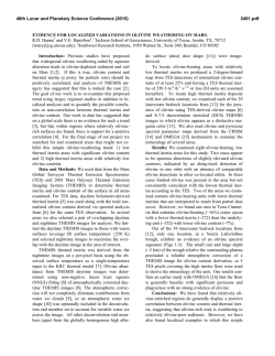 Evidence for Localized Variations in Olivine Weathering on Mars