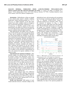 SULFATE MINERAL FORMATION FROM ACID - USRA