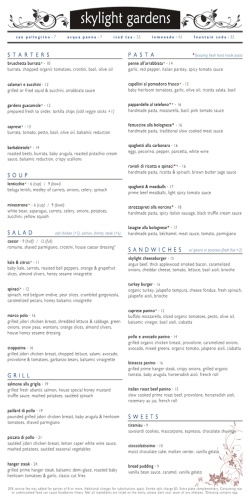 lunch [pdf] - Skylight Gardens