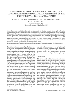 Lithic Technology - Boston University