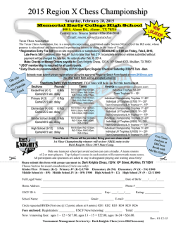 2015 Region X Chess Championship