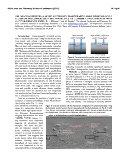are noachian/hesperian acidic waters key to generating mars