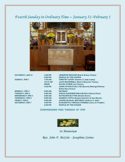 Bulletins - St Rose of Lima Eddystone