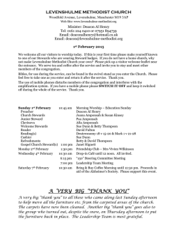 Download notices - Levenshulme Methodist Church
