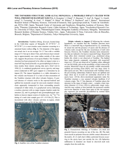 THE TSENKHER STRUCTURE, GOBI