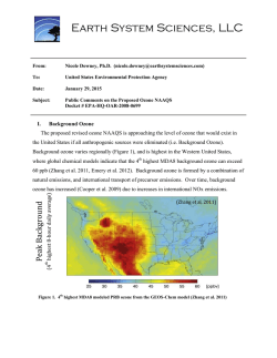 Public Comments on the Proposed Ozone NAAQS