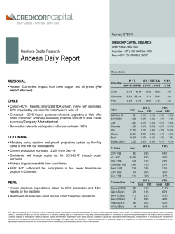 Report - CREDICORP capital