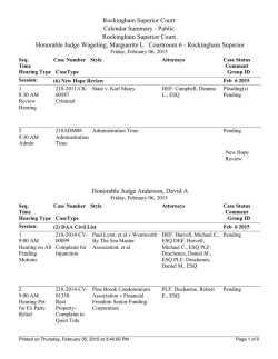 Rockingham Superior Court